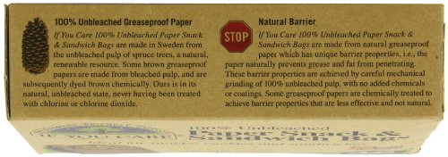 IF YOU CARE 100% Unbleached Paper Sandwich AND Snack Bags, 48 Count (Pack of 6)