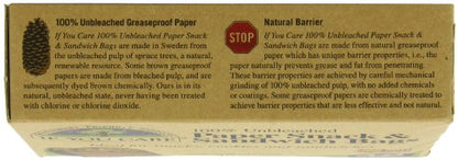 IF YOU CARE 100% Unbleached Paper Sandwich AND Snack Bags, 48 Count (Pack of 6)