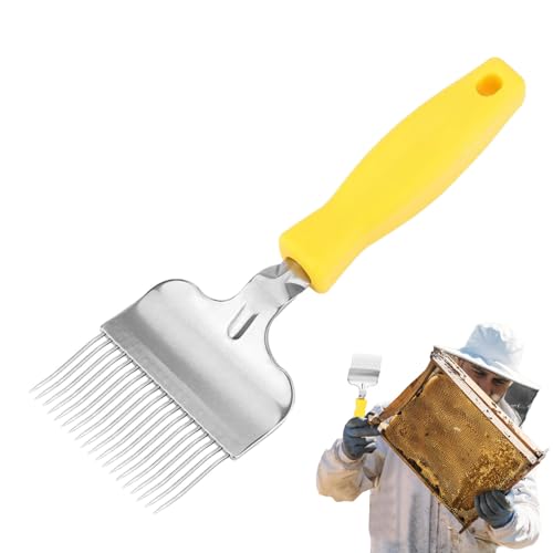 Honey Scraper,Stainless Steel Small Honeycomb Fork | Honey Hive Uncapping Shovel Scraper,for Bee Keeping Farm Outdoor Indoor Backyard Garden Beekeeper Beginners