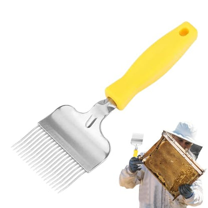 Honey Scraper,Stainless Steel Small Honeycomb Fork | Honey Hive Uncapping Shovel Scraper,for Bee Keeping Farm Outdoor Indoor Backyard Garden Beekeeper Beginners