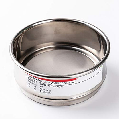 φ10×4.5cm 200 Mesh 304 Stainless Lab Sieves Economy Test Sieve 304 Stainless Steel Wire Cloth（0.074mm） - size: φ10×4.5cm 200 Mesh(0.074mm)