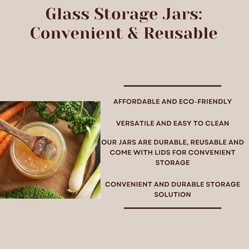Jarming Collections Mason Jars - 16 oz Glass Extra Wide Mouth Pint Storage Jars with BPA Free Plastic Lids - Made in USA - color: 2 Black Dome Plastic Lids-16 OZ