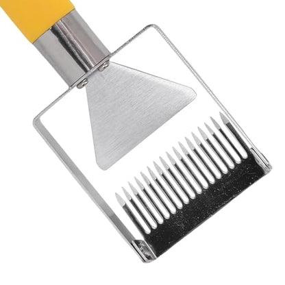 Adjustable Honey Uncapping Fork Stainless Steel Honeycomb Scraper Plastic Handle Beekeeping Equipment Tool