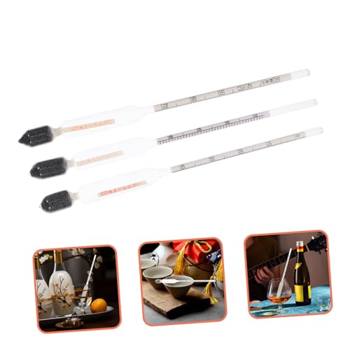 ULTECHNOVO 6pcs Sugar Hydrometer for Accurate Measurement of Liquid Sugar Content and Juice Triple Scale Gauge for Home Brewing Syrup Making and More