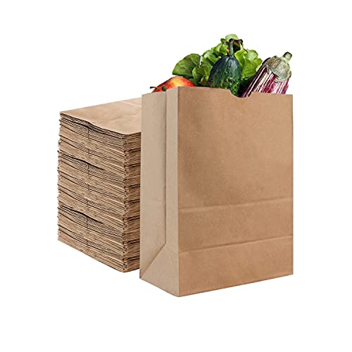 Stock Your Home 52 lb Kraft Brown Paper Bags (70 Count) – Bulk Large Grocery Bags for Shopping - size: 70 Count