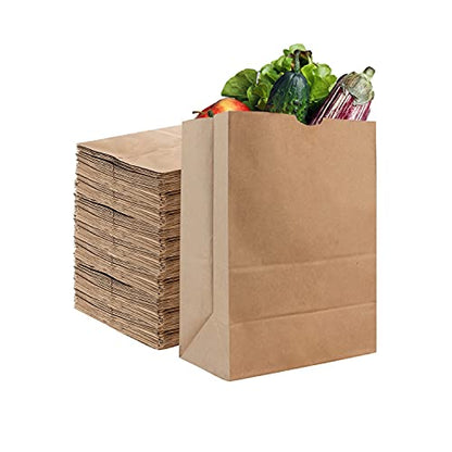 Stock Your Home 52 lb Kraft Brown Paper Bags (70 Count) – Bulk Large Grocery Bags for Shopping - size: 70 Count