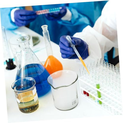 Cabilock 1set Laboratory Glassware Beaker Graduated Cylinder and Flask for Chemistry Experiments Accurate Measurements Borosilicate Glass for