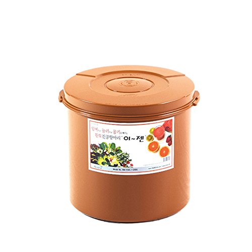 E-Jen Premium Kimchi, Sauerkraut Container Probiotic Fermentation with Inner Vacuum Lid Round (3.1 gal/ 12L) - size: 12 l