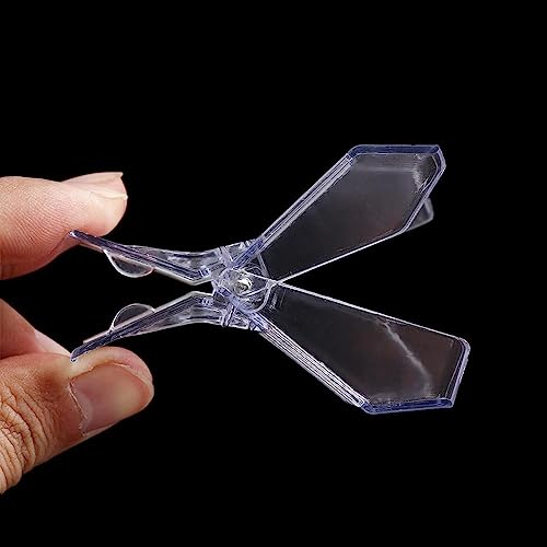 Pokinge 5Pcs Queen Bee Cage Catcher Clips,Transparent Plastic Queen Catcher Queen Bee Catcher Queen Bee Cage Bee Queen Marking Catcher Queen Catching Tool