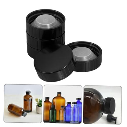 5pcs Screw Caps for Glass Beer Bottles Airtight Sealing Lids for Plastic Prevents Liquid Leakage and Carbonation
