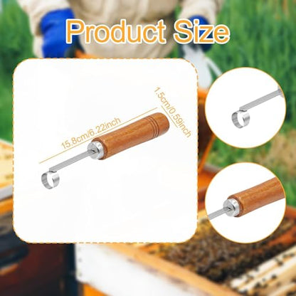 Uncapping Cutter Honey Extraction Knife Stainless Steel Wooden Handle Effortless Cleaning Suitable for Beekeepers Home Use
