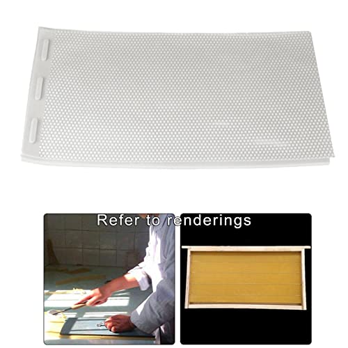 2pcs Sheets Natural Beeswax Candle Making Bee Wax Honeycomb Beekeeping Nest Box Foundation Raising Tools - Highly Recommended by Bee Farmers, Perfect for DIY - White - color: White