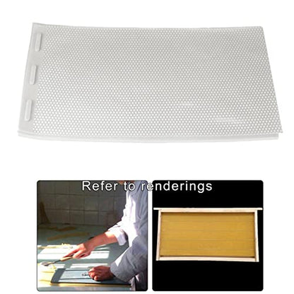 2pcs Sheets Natural Beeswax Candle Making Bee Wax Honeycomb Beekeeping Nest Box Foundation Raising Tools - Highly Recommended by Bee Farmers, Perfect for DIY - White - color: White