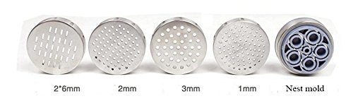 Stainless Steel Manual Noodles Press Machine Pasta Maker with 5 Noodle Mould