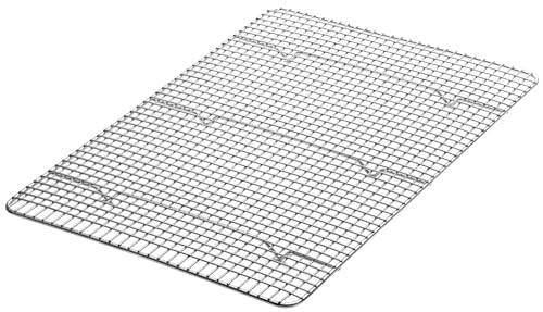 Spring Chef 11.5" x 16.5" Stainless Steel Cookie Cooling Rack - Oven Safe - Baking Rack for Bacon, BBQ, Jerky, Bread, Pizza, Cake - Fits Half Sheet Roasting Pan - Dishwasher Safe - size: 11.5"x16.5", style: 1 Pack
