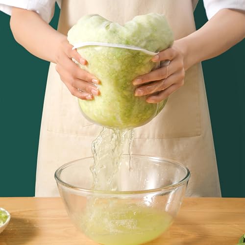 4 Pieces Reusable Nut Milk Bag, Cheese Bags, Reusable Fine Mesh Fabric Strainer, Nylon Fine Mesh Gauze Sieve Bags, Vegetable Draining Bag, for Cheese, Fruit Juice