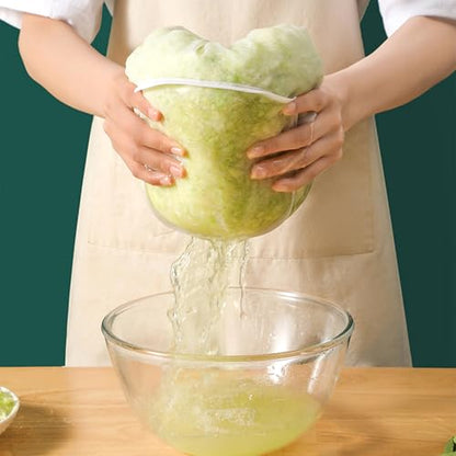 4 Pieces Reusable Nut Milk Bag, Cheese Bags, Reusable Fine Mesh Fabric Strainer, Nylon Fine Mesh Gauze Sieve Bags, Vegetable Draining Bag, for Cheese, Fruit Juice