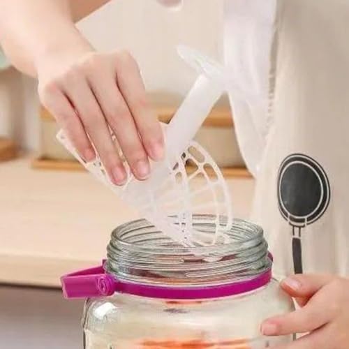 Vegetable Press Pickle Jar Press Plates 2Pcs Fermentation Helper Tool for Kitchen Pickled Vegetable Making 7.48 Inch Plastic