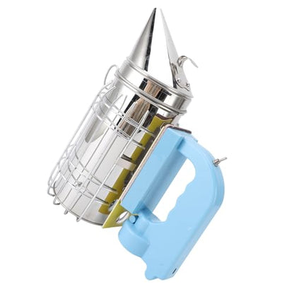 Electric Beehive Smoker, Stainless Steel Beekeeping Equipment with Plastic Handle and Large Fuel Chamber, for Beekeeper Apiculture and Inspection