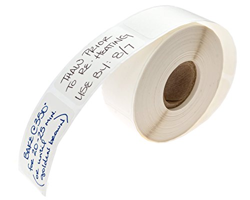 Blank Dissolvable Food Labels / 500 Write On Dissolvable Restaurant Quality Stickers / 1" x 2" Kitchen Wash Off Organization Labels/Made in The USA - size: Blank Dissolvable 1” x 2”