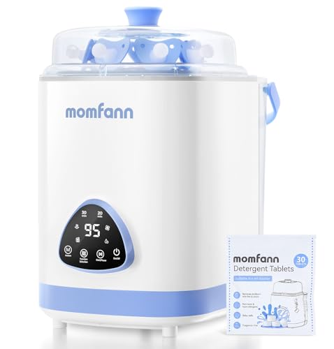 MOMFANN EasePure Pro Baby Bottle Washer, Upgraded 4-in-1 Bottle Washer and Sterilizer and Dryer, Deep Clean for Bottles, Pump Parts & Baby Essentials, Time-Saving Effortless Baby Care - size: Standard