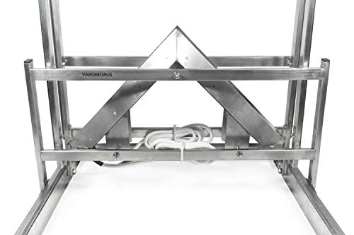 Hive Frames Uncapper with Double 12V Electric Knives Bee Honey Stainless Steel Uncapping Machine