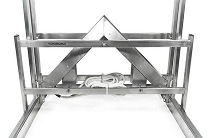 Hive Frames Uncapper with Double 12V Electric Knives Bee Honey Stainless Steel Uncapping Machine