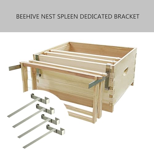 4Pcs Bees Hives Frame Holder Stainless Steel Bees Hives Frame Perch Full Frame Capacity Beekeeping Frame