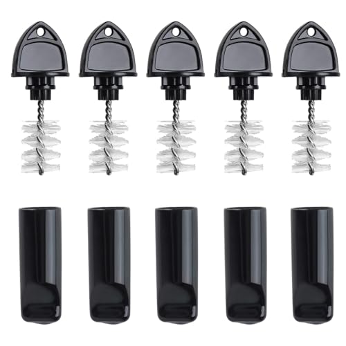 FERRODAY Draft Beer Tap Plug 10 Pieces Keg Faucet Tap Plug Brush Draft Beer Rubber Tap Soother Covers Beer Faucet Brush Plug Beer Faucet Tap Cleaning Plug - 5+5 Keg Faucet Brush Plugs for Keg Beer Tap - size: 5+5 Black