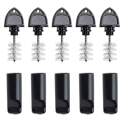 FERRODAY Draft Beer Tap Plug 10 Pieces Keg Faucet Tap Plug Brush Draft Beer Rubber Tap Soother Covers Beer Faucet Brush Plug Beer Faucet Tap Cleaning Plug - 5+5 Keg Faucet Brush Plugs for Keg Beer Tap - size: 5+5 Black