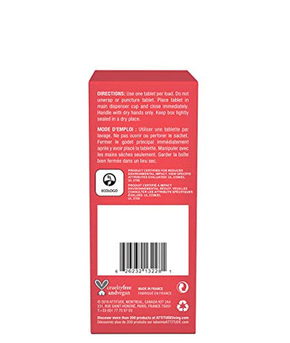 ATTITUDE Dishwasher Pods, Plant-Based & Vegan, Phosphate-Free Detergent Tablets, Naturally Derived, Unscented, 26 Count (Pack of 2) - size: 26 Count (Pack of 2)