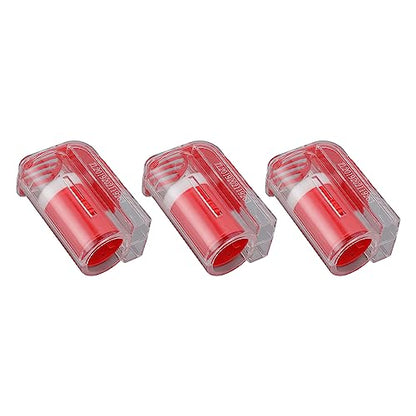 Gavigain 3Pcs Bee Queen Clips Catcher,Queen Bee Marking Cage Catcher,Plastic One Handed Bee Queen Marker Bottle Beekeeping Tools for Beekeepers(red) - color: red