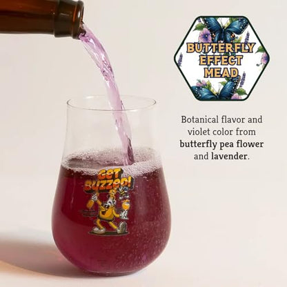 Craft A Brew - Mead Maker’s Choice - Butterfly Effect Mead Recipe Kit - Ingredients & Instructions for Mead Fermentation & Backsweetening – With Orange Blossom Honey - Makes 1 Gallon Still Mead - color: Butterfly Effect