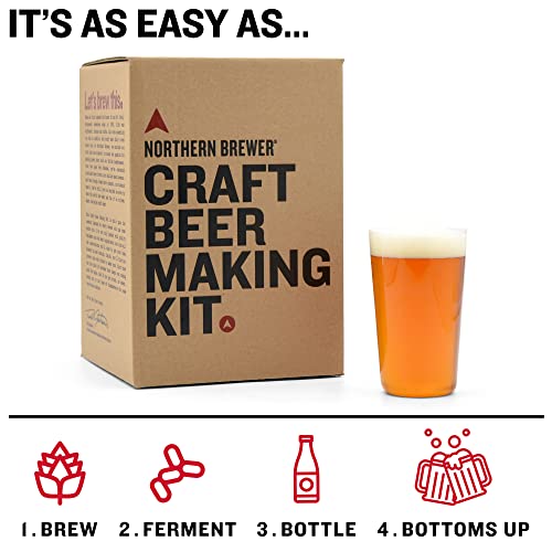 Northern Brewer - Siphonless 1 Gallon Craft Beer Making Starter Kit, Equipment and Beer Recipe Kit (Pale Ale) - color: Pale Ale