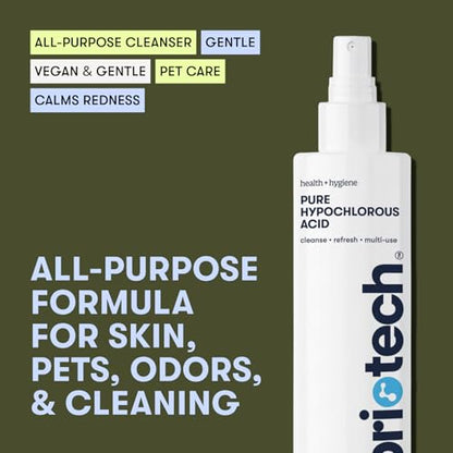 BRIOTECH Pure Hypochlorous Acid Spray and Cleanser, Original Premium HOCl Topical Solution, Multi-Purpose Cleaner, Family Approved & Pet Friendly, 8.5 fl oz - size: 8.5 Fl Oz (Pack of 1)
