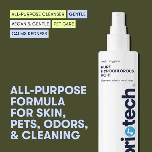 BRIOTECH Pure Hypochlorous Acid Spray and Cleanser, Original Premium HOCl Topical Solution, Multi-Purpose Cleaner, Family Approved & Pet Friendly, 2 fl oz Travel Size - size: 2 Fl Oz (Pack of 1)