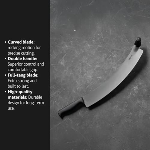 Boska Professional Cheese Knife Large - Cheese Cutter for Cheese Wheels - 430 Mm - Double Handled - Easy to Clean - size: 16.9"
