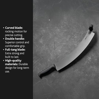 Boska Professional Cheese Knife Large - Cheese Cutter for Cheese Wheels - 430 Mm - Double Handled - Easy to Clean - size: 16.9"