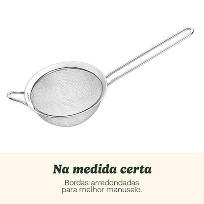 Cuisinart, Mesh Strainers, Stainless Steel Mesh Strainers for Kitchen, Fine Mesh Kitchen Strainer Set for Sifting, Straining and Cooking, Ctg-00-3Ms, 3 Count