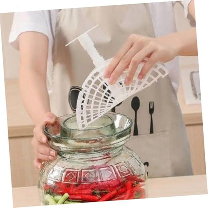 Veemoon Pickle Jar Which Fermenting Supply Portable Jar Press Plate for Wide Mouth Jars Press Plate