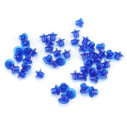 BRRNOO Beekeeping Queen Grafting Cell Cups 50pcs Plastic Beekeeping Supplies for Apiculture 0.74x0.63 Inches Blue