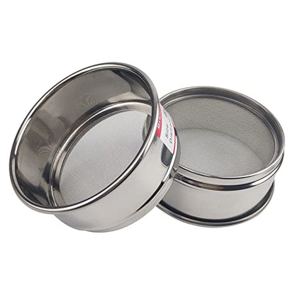 LABALPHA 20 Mesh Lab Sieves, Test Sieve #20 Mesh, 4'' Diameter, 304 Stainless Steel Wire Cloth (0.9mm) - size: 20 mesh (0.9mm)