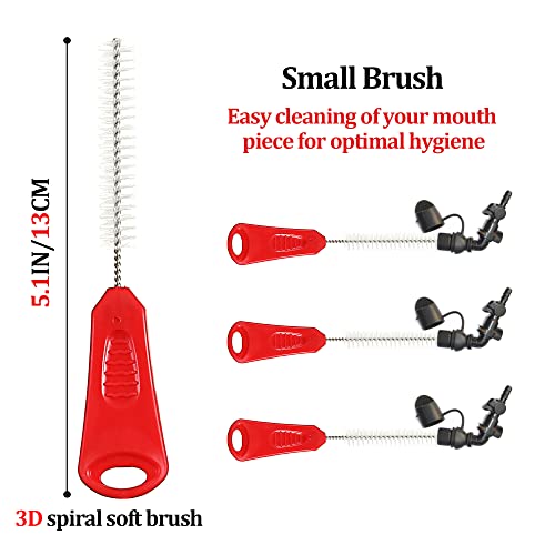 Patelai 8 in 1 Hydration Bladder Cleaning Kit Includes 3 Different Brushes and Drying Collapsible Bladder Frame, Water Reservoir Backpack Cleaning Kit - color: Red