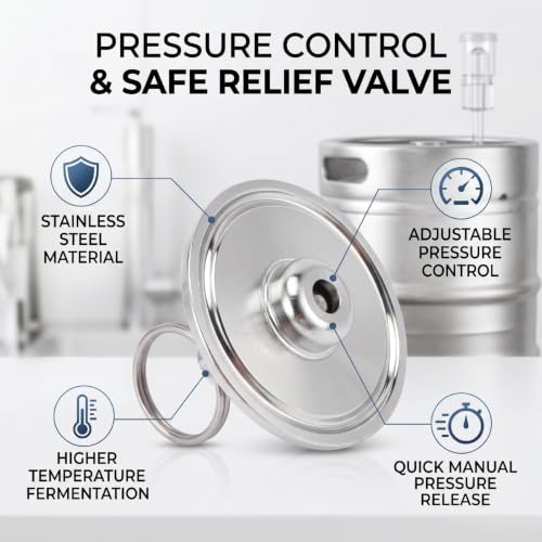 1.5 Inch Clamp End Cap, Pressure Relief Valve