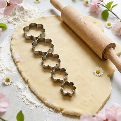 Flower Cookie Cutter, Pack of 5… - style: C-Flower