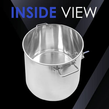 CONCORD Stainless Steel Home Brew Kettle Stock Pot (Weldless Fittings) (60 QT/ 15 Gal) - size: 60 QT/ 15 Gal