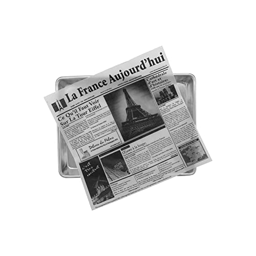 G.E.T. 4-TF1600 12" x 12" White Food-Safe French Newsprint Liner, Food Basket Liner, Deli Wrap, Clipper Mill (Pack of 1000) - color: French Newsprint, size: 12" x 12", style: 1000 Sheets