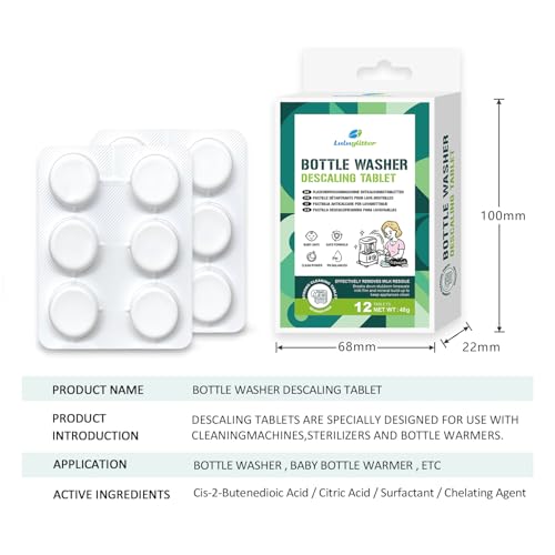 Baby Bottle Washer Descaling Tablet Remove Limescale 12 Count | Descaling tablet, Limescale removal, Mineral buildup, Baby bottle washer