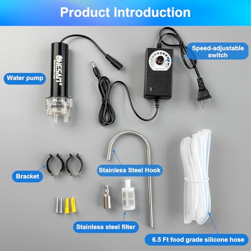 Food Grade Electric Water Transfer Pump Siphon Self-Priming Small Water Pump Kit 110-240V 2L/Min Adjustable Flow For Home Brew,Wine,Beer,Kombucha,Juice,5 Gallon Water,Coffee,Ice Makers,Aquariums - color: Ac-water Pump