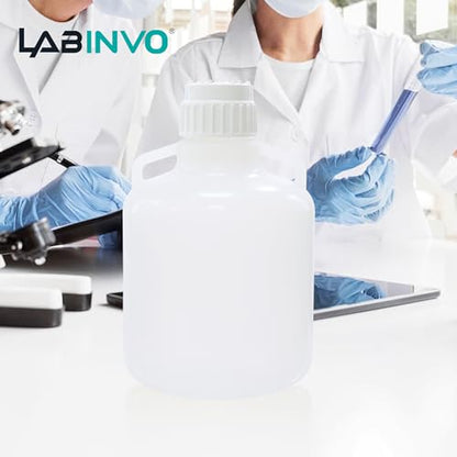 50L(13.2 Gallon) Lab Round Carboy, PP Materia Bucket,Molded Graduation, with Integrated Shoulder Lifting Handle, IN-CAB50 - style: 50L